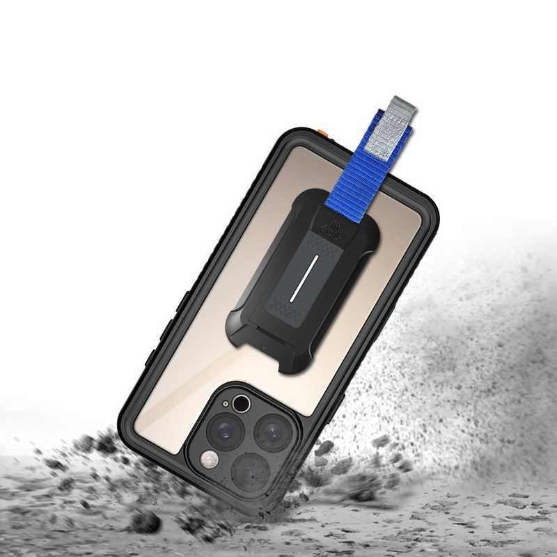 Waterproof Case Armorx Ip68 With Hand Strap For Iphone 16 Pro Black Mx-Iph-16Pro
