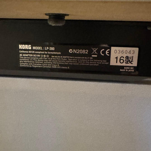 Korg Keyboard Electronic Piano 4/11 Lp-380 88