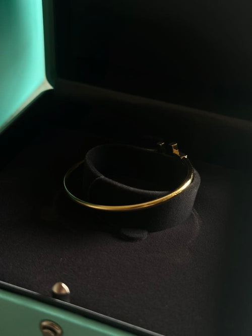 Tiffany Bracelets Co. T Wire Bracelet Gold