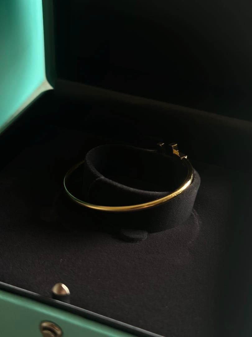 Tiffany Bracelets Co. T Wire Bracelet Gold