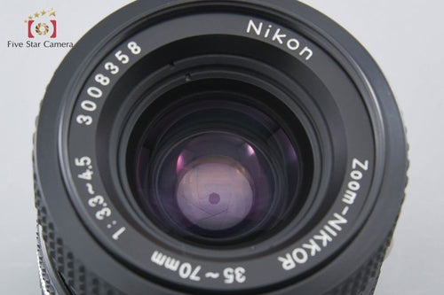Nikon Lens (Zoom) Ai-S Nikkor 35-70Mm F/3.3-4.5