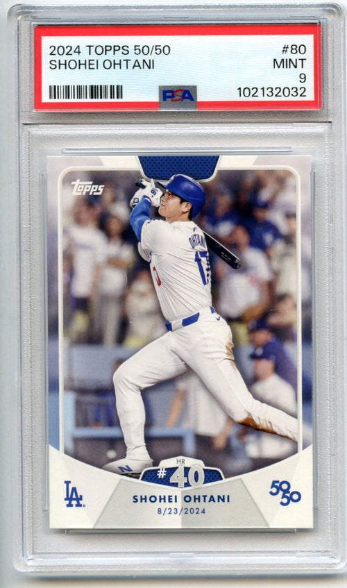 Mlb Psa Psa9 Mint 2024 Topps 50/50 #80 Hr #40 Shohei Ohtani