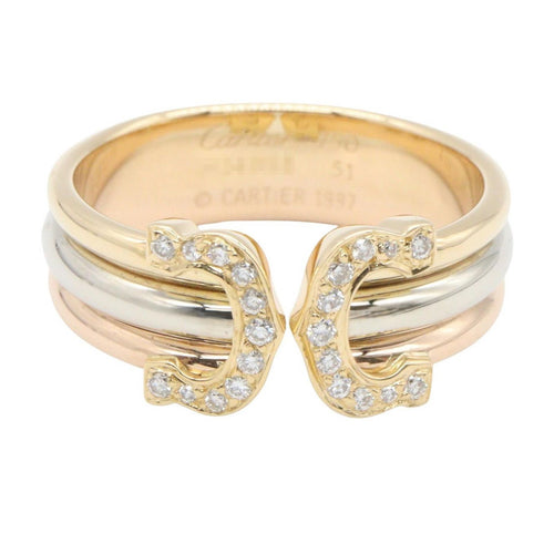 Cartier Ring 2C K18 K18Wg Used A
