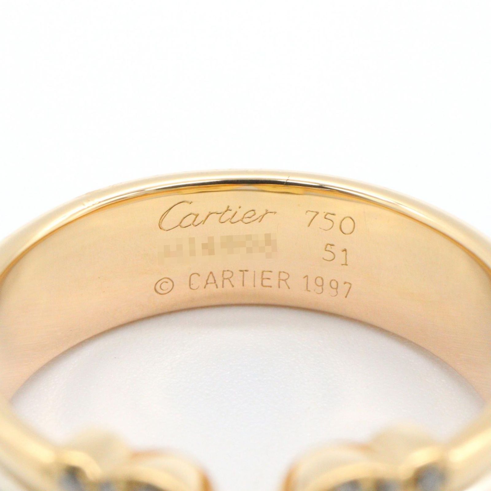 Cartier Ring 2C K18 K18Wg Used A