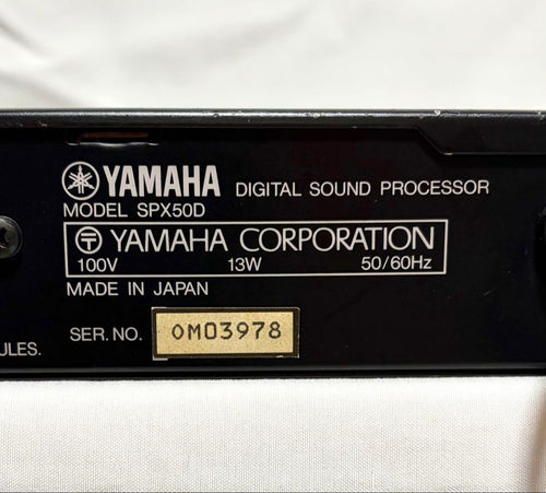 Yamaha Recording Effects Units Spx50D