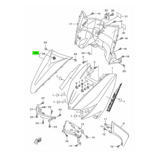 Yamaha Motor Cowl Fender 6 Cygnus Gryphus 1 B8R-Wf834-00-P2