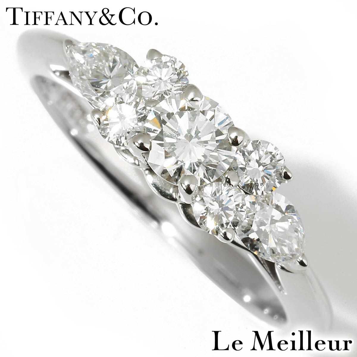 Tiffany Ring Tiffany&Co. Pt950 6.5 Ok