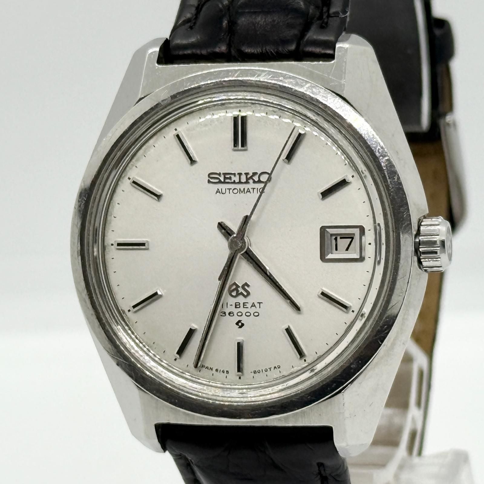 Seiko Automatic Winding Clock Grand 36000 6145-8000 At