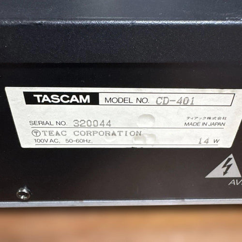 Tascam Cd Sacd Players Cd-401 Kss-151A