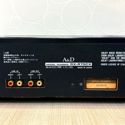 A&D Cd, Md Cassette Decks Akai Gx-R75Cx