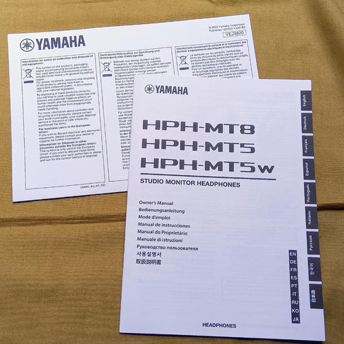 Yamaha Recableable Headphones Hph-Mt8