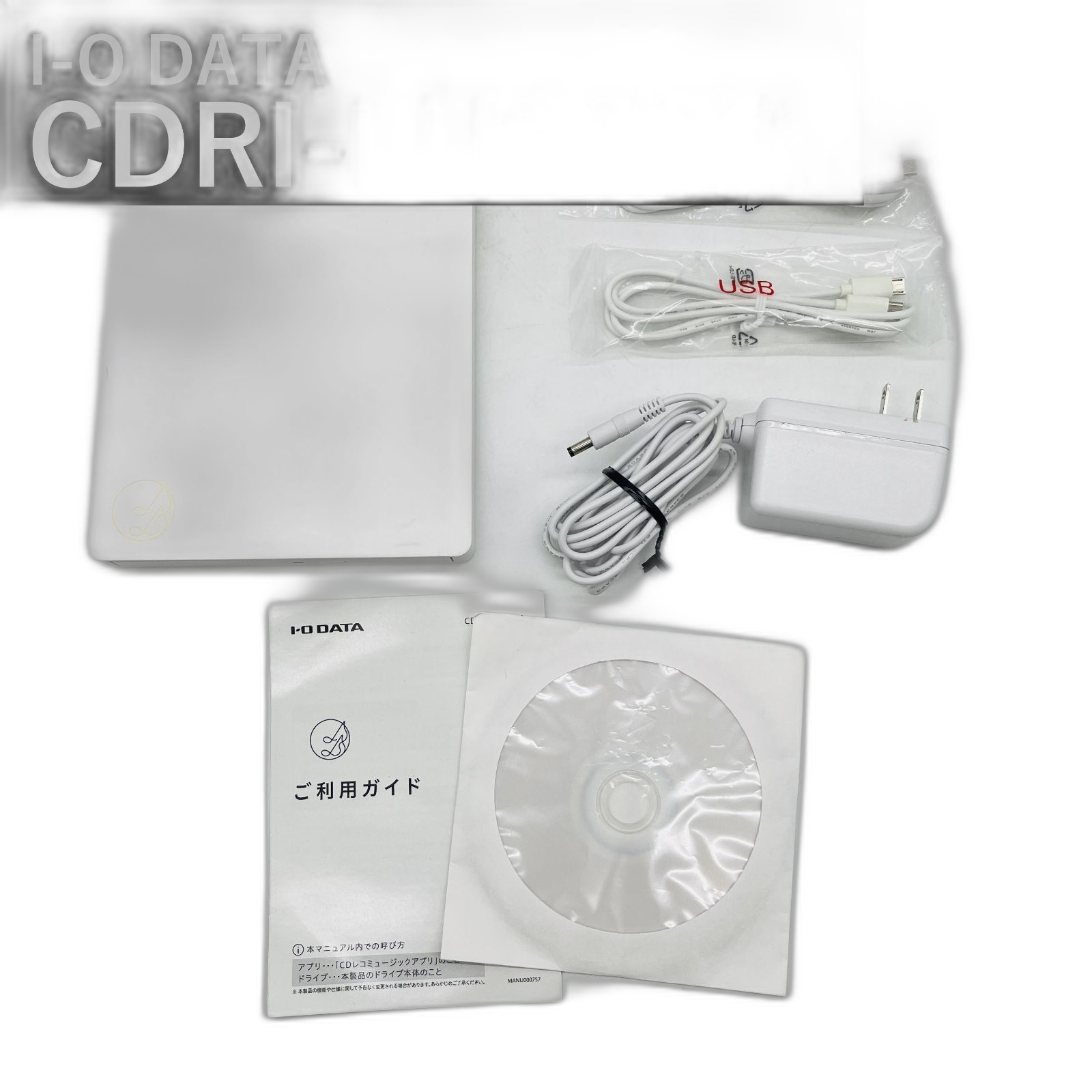 Cd -R Rw Drive I-O Data Cdri-Lu24Ixa Usb-C Lightning Ios Android Ac