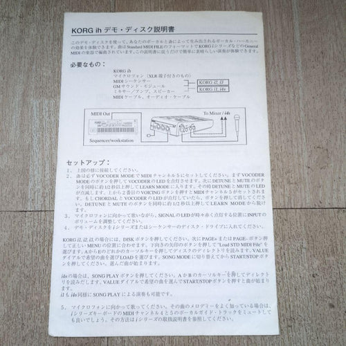 Korg Recording Effects Units Ih