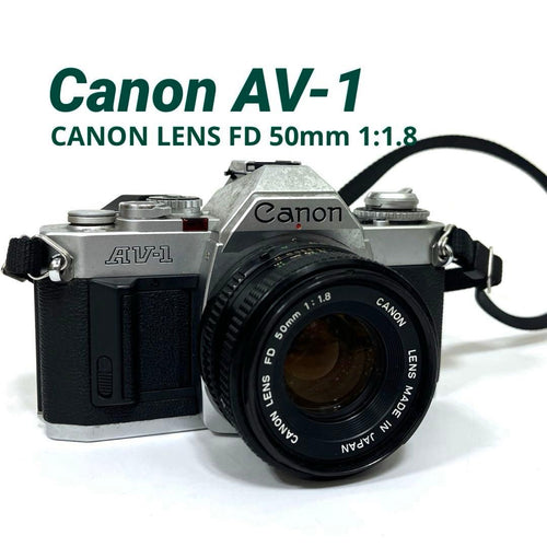 Canon Slr Camera (Film) Set Av-1>Canon Lens Fd