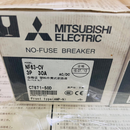 Mitsubishi Electric Electrical Materials Nf63-Cv 3P 30A 8