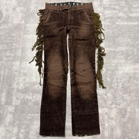Undercover Casual Pants Aw04 Fringed Velvet