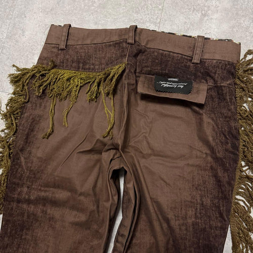 Undercover Casual Pants Aw04 Fringed Velvet