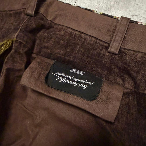 Undercover Casual Pants Aw04 Fringed Velvet