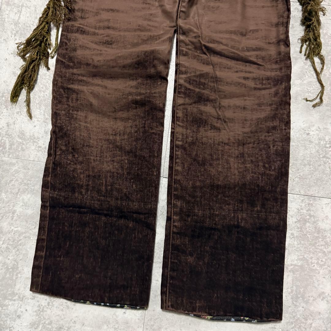 Undercover Casual Pants Aw04 Fringed Velvet