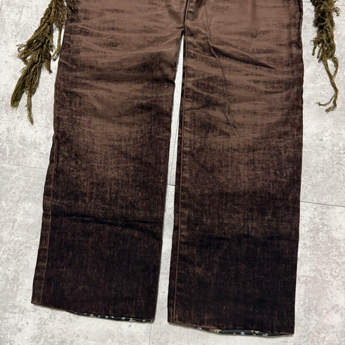 Undercover Casual Pants Aw04 Fringed Velvet