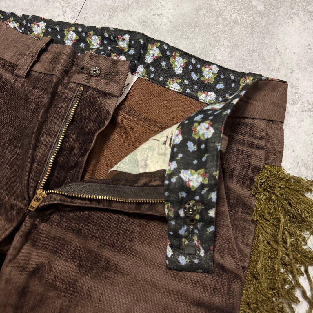 Undercover Casual Pants Aw04 Fringed Velvet