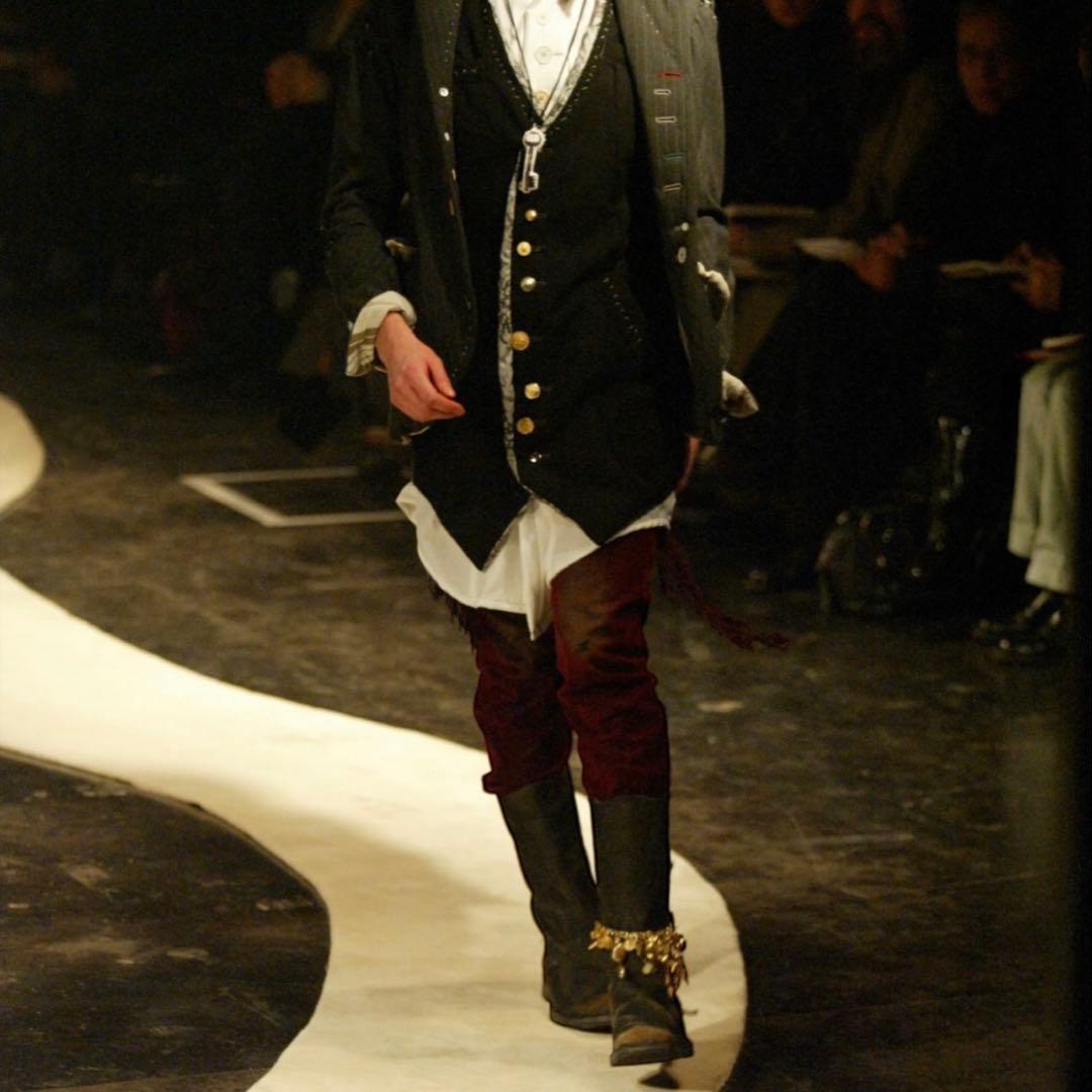 Undercover Casual Pants Aw04 Fringed Velvet