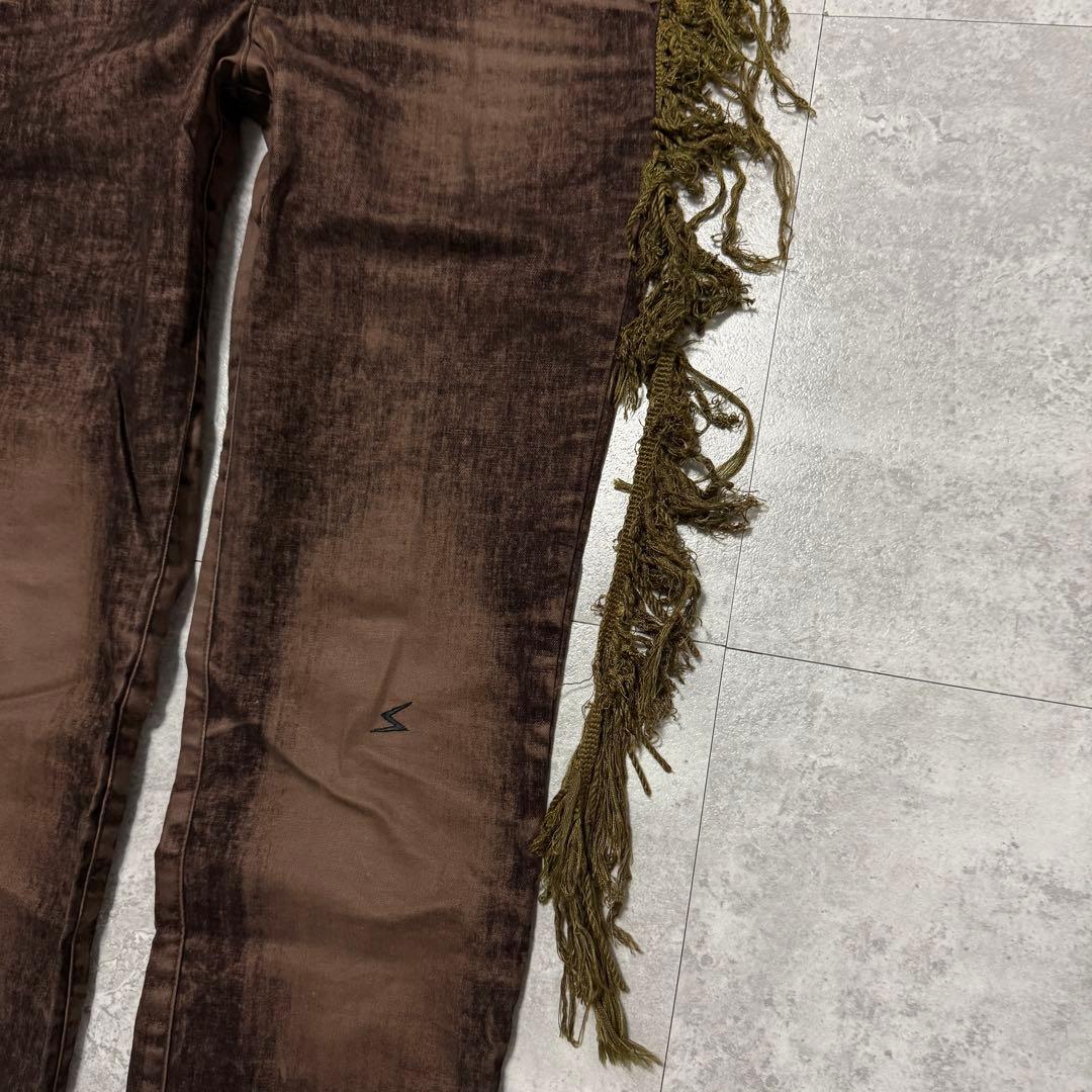 Undercover Casual Pants Aw04 Fringed Velvet