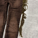 Undercover Casual Pants Aw04 Fringed Velvet