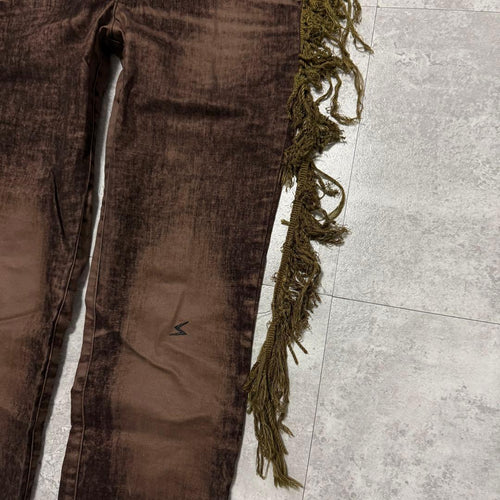 Undercover Casual Pants Aw04 Fringed Velvet