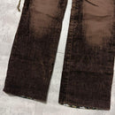 Undercover Casual Pants Aw04 Fringed Velvet