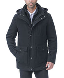 Jumper Blouson Bgsd Big Tall Kenneth Wool Blend Car Coat With Biblack