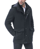 Jumper Blouson Bgsd Big Tall Kenneth Wool Blend Car Coat With Biblack