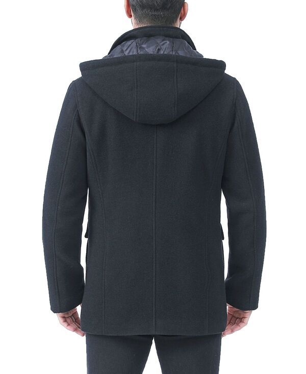 Jumper Blouson Bgsd Big Tall Kenneth Wool Blend Car Coat With Biblack