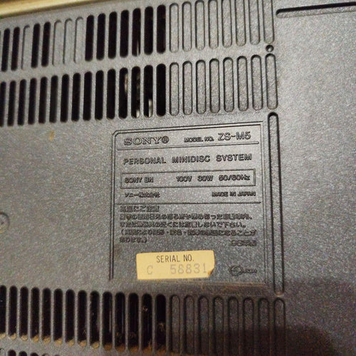 Sony Portable Md Players Zs M5