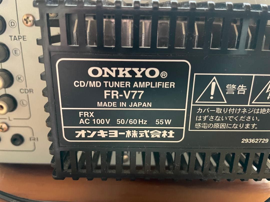 Mini -Component Onkyo Fr-V77 Cd/Md