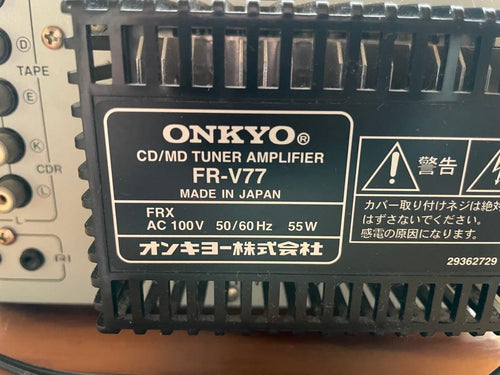 Mini -Component Onkyo Fr-V77 Cd/Md