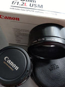 Canon Prime Lenses Ef50Mm F1.2L Usm