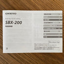 Onkyo Wireless Speakers Bluetooth Sbx-200 1167