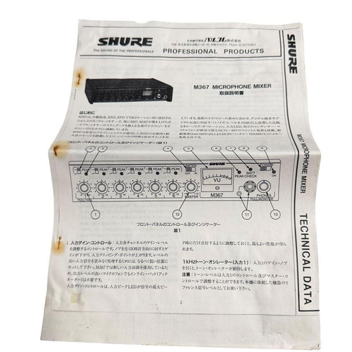 Shure Mic Mixers M367