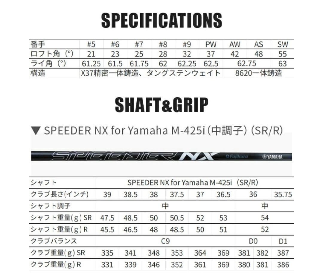 Yamaha Iron Sets 25 S 4
