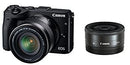 Digital Slr Canon Eos M3 Ef-M18-55Mm F3.5-5.6 Is Stm Ef-M22Mm F2 Eosm3Bk-Wlk