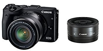 Digital Slr Canon Eos M3 Ef-M18-55Mm F3.5-5.6 Is Stm Ef-M22Mm F2 Eosm3Bk-Wlk