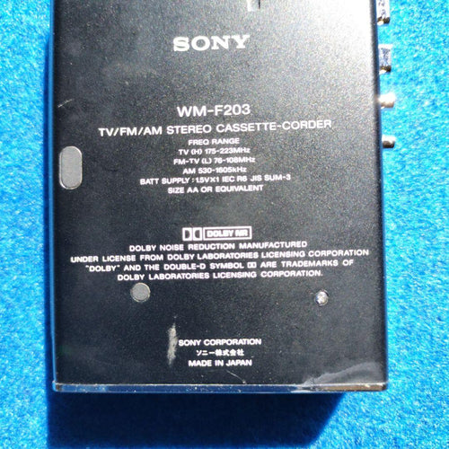 Lecteurs de cassettes Sony Wm-F203