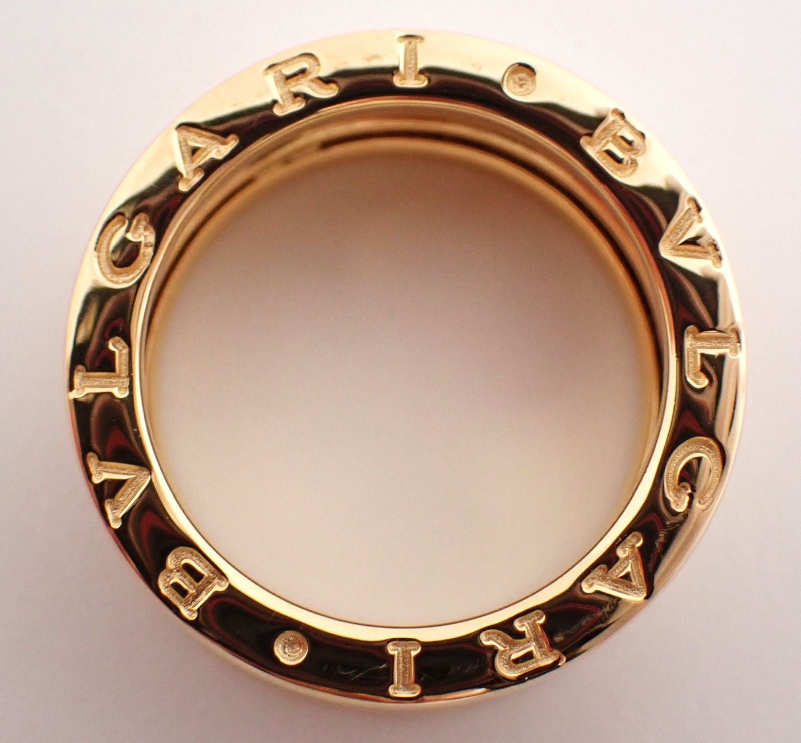 Bvlgari Ring B.Zero1 3 #53(11.5 K18Yg 9.5G