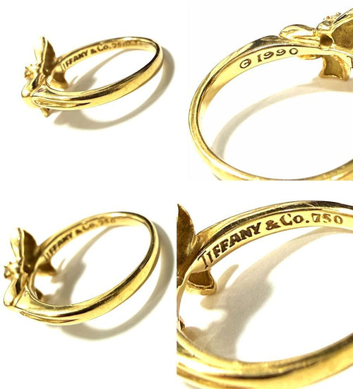 Tiffany Ring Tiffany&Co K18 Yg 1990 11 90