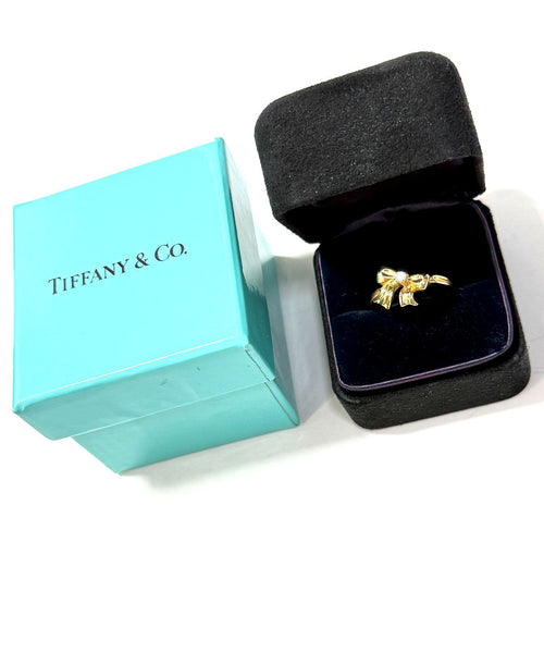 Tiffany Ring Tiffany&Co K18 Yg 1990 11 90