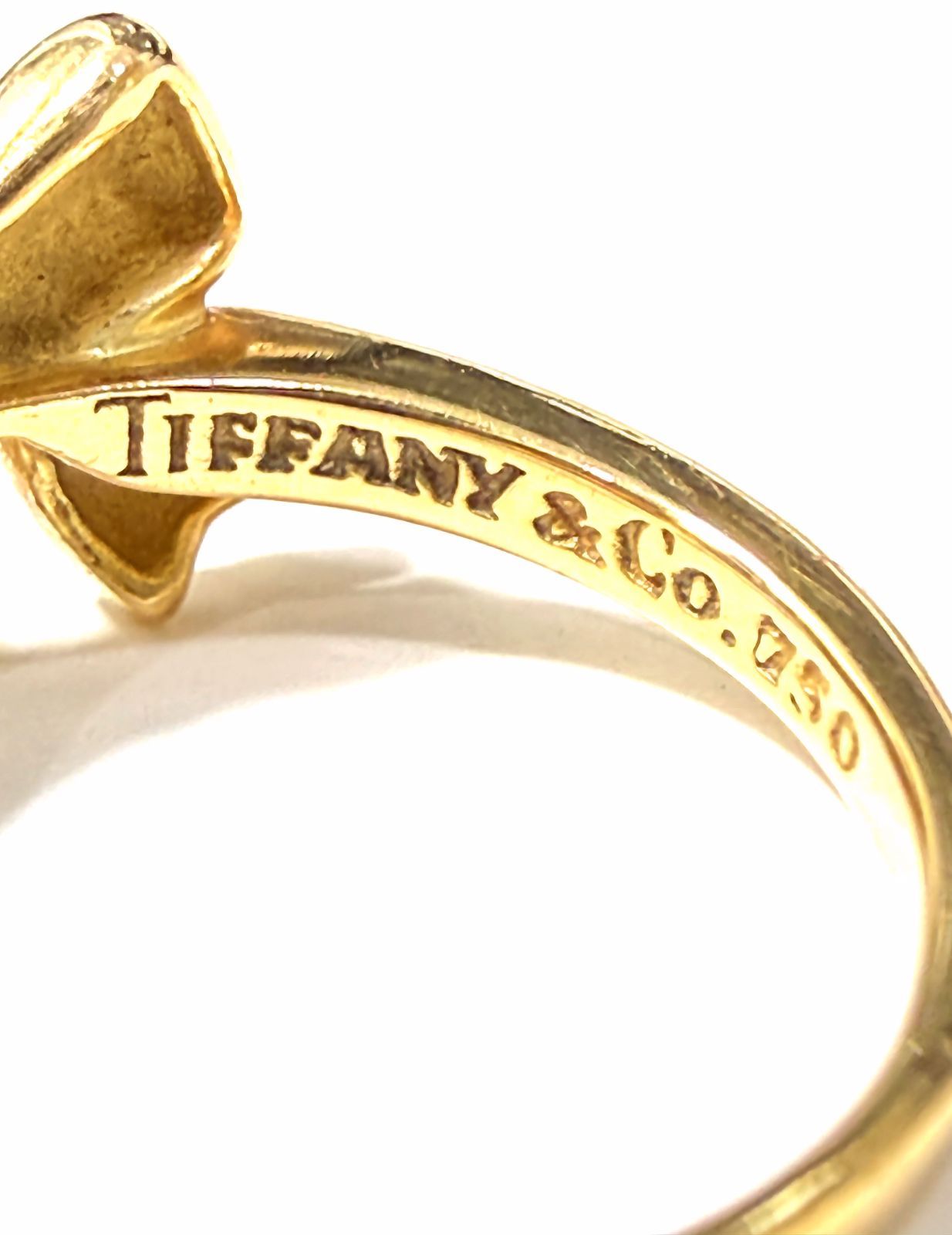 Tiffany Ring Tiffany&Co K18 Yg 1990 11 90