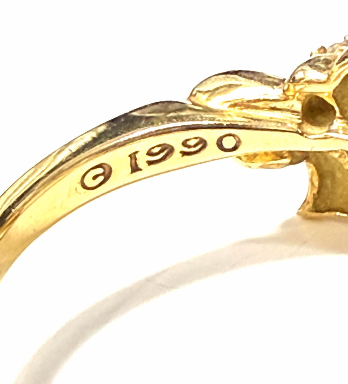 Tiffany Ring Tiffany&Co K18 Yg 1990 11 90