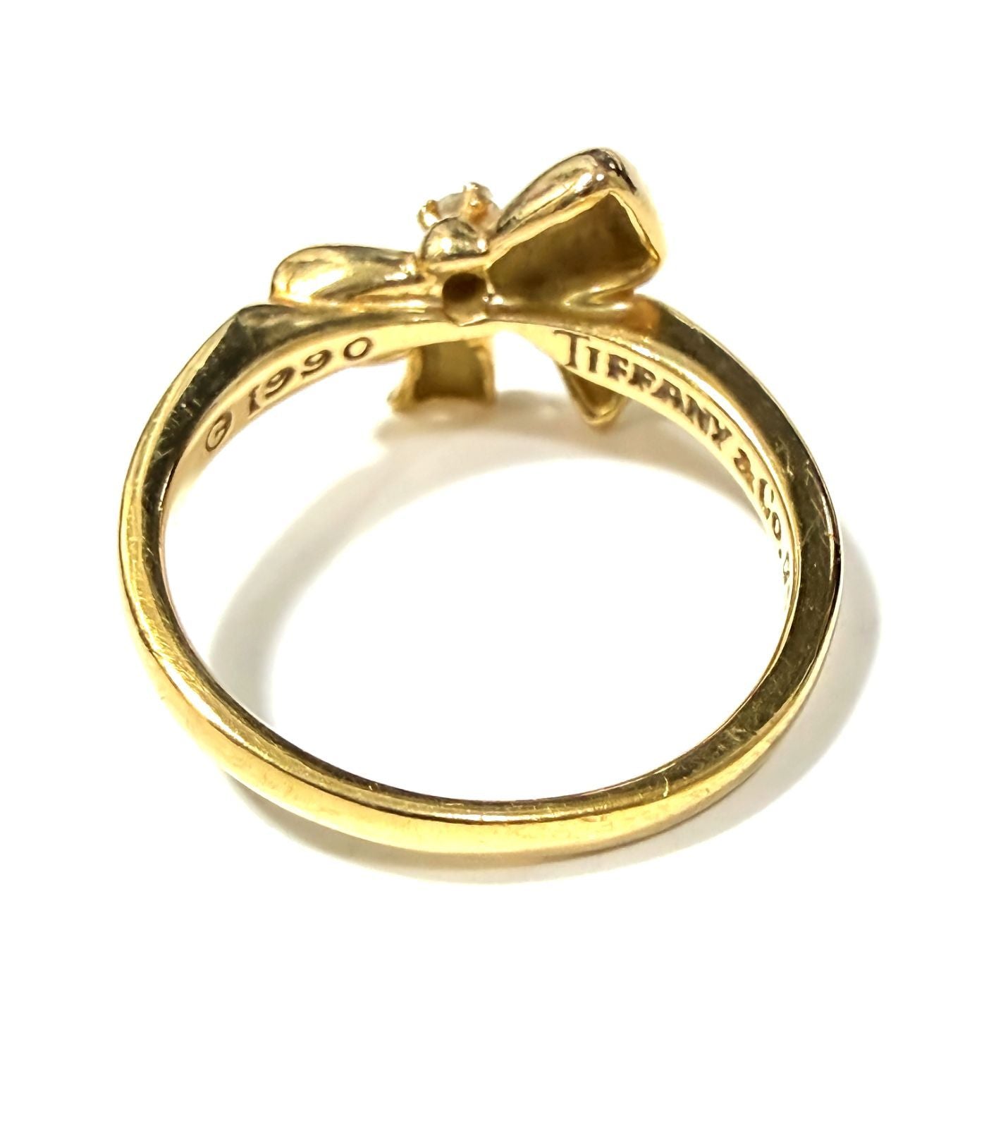 Tiffany Ring Tiffany&Co K18 Yg 1990 11 90