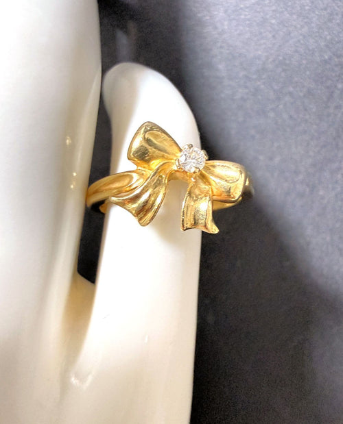 Tiffany Ring Tiffany&Co K18 Yg 1990 11 90